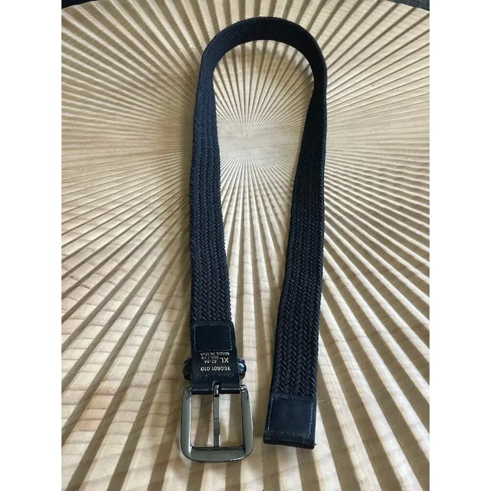 Mens Fabric Braided Web Belt Fully Adjustable Casual Everyday Style XL 42-44